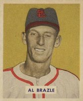 1949 Bowman #126 Al Brazle Printed name Baseball Card