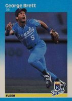 1987 Fleer Glossy #366 George Brett Baseball Card