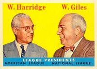 1958 Topps #300 League Presidents Baseball Card