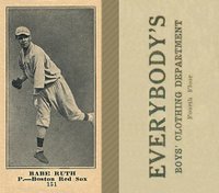 1916 Everybody's #151 Babe Ruth Baseball Card
