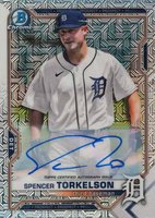 2021 Bowman Mega Box Chrome #BCP96 Spencer Torkelson SP-Autograph Baseball Card