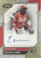 2024 Topps Tier One Base Autographs #BAED Elly de La Cruz Baseball Card