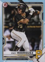 2021 Bowman Draft #BD168 Endy Rodriguez Sky Blue Baseball Card