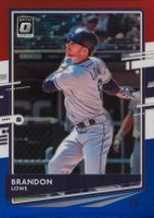 2020 Panini Donruss Optic #167 Brandon Lowe Red/White/Blue Baseball Card
