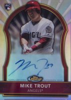2011 Finest #84 Mike Trout Refractor-Autograph Baseball Card