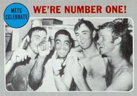 1970 Topps #198 Mets Celebrate We're Number One! Baseball Card