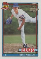 1991 Topps Desert Shield #335 Mitch Williams Baseball Card