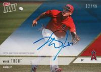 2018 Topps Now Road to Opening Day #OD168B Mike Trout Autograph-Blue Baseball Card