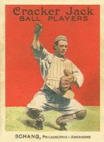 1914 Cracker Jack #58 Wally Schang Baseball Card
