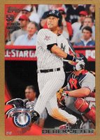 2010 Topps Update #US310 Derek Jeter Gold Baseball Card