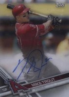 2017 Topps Clearly Authentic Autographs #MTR Mike Trout Baseball Card