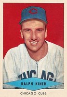 1954 Red Heart Dog Food #14 Ralph Kiner Baseball Card