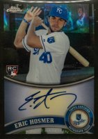 2011 Topps Chrome #170 Eric Hosmer Autograph-Black Refractor Baseball Card