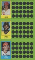 1981 Topps Scratch-Offs # Art Howe/Mike Easler/Pete Rose Baseball Card