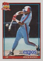 1991 Topps #360 Tim Raines Baseball Card
