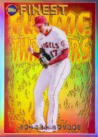 2022 Topps Finest Flashbacks Flame Throwers #FT7 Shohei Ohtani Baseball Card