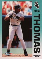 1992 Fleer #100 Frank Thomas Baseball Card