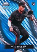 2024 Topps Chrome Black #94 Noelvi Marte Blue Baseball Card