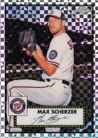 2021 Topps Chrome Platinum Anniversary #172 Max Scherzer X-Fractor Baseball Card