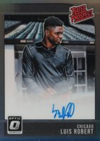 2018 Panini Donruss Optic Rated Prospect Signatures #LR Luis Robert Black Baseball Card