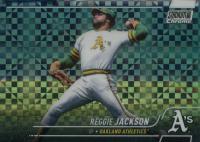 2022 Topps Stadium Club Chrome #217 Reggie Jackson X-Fractor Baseball Card