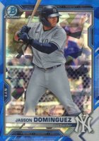 2021 Bowman Draft Chrome Sapphire Edition #BDC77 Jasson Dominguez Baseball Card