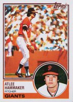 1983 Topps #342 Atlee Hammaker Baseball Card