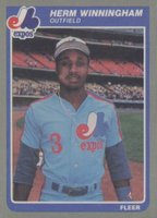 1985 Fleer Update #U-130 Herm Winningham Baseball Card