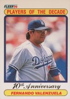 1990 Fleer #622 Fernando Valenzuela Baseball Card