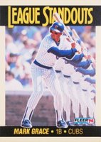 1990 Fleer League Standouts #6 Mark Grace Baseball Card