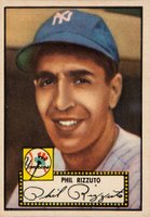 1952 Topps #11b Phil Rizzuto Black Back Baseball Card