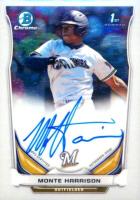 2014 Bowman Chrome Draft Pick Autograph #MH Monte Harrison Baseball Card