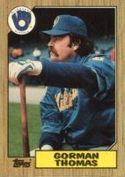 1987 Topps Tiffany #495 Gorman Thomas Baseball Card