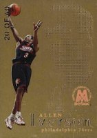 1998 Skybox Molten Metal Fusion #39F Allen Iverson Titanium Basketball Card