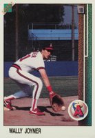 1989 Upper Deck Promo #700 Wally Joyner Hologram at Bottom Baseball Card
