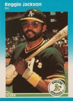 1987 Fleer Update Glossy #U-49 Reggie Jackson Baseball Card