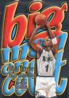 1996 Skybox Z-Force Big Man on Court #2 Anfernee Hardaway Basketball Card