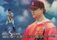 1998 Topps Chrome Milestone #MS8 Mark McGwire Refractor Baseball Card