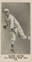 1916 Sporting News #151 Babe Ruth Baseball Card