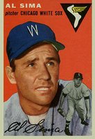 1954 Topps #216 Al Sima Baseball Card
