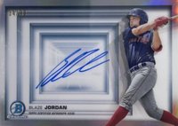 2022 Bowman Chrome Bowman in 3-D! #BDBBJ Blaze Jordan Autograph Baseball Card
