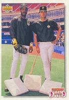 1992 Upper Deck #711 Andy Van Slyke/Barry Bonds Gold Hologram Baseball Card