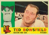1960 Topps #382 Ted Bowsfield Baseball Card