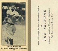 1916 Altoona Tribune #46 Josh Devore Baseball Card