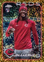 2024 Topps Chrome Update #USC150 Elly de La Cruz SP-Gold Speckle Baseball Card