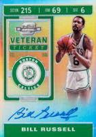 2019 Panini Contenders Veteran Ticket Autograph #BRS Bill Russell Basketball Card