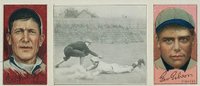 1912 Hassan Triple Folders # Chase Dives into Third Phillippe/Gibson Baseball Card