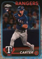 2024 Topps Chrome Logofractor Edition #136 Evan Carter Baseball Card