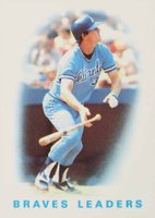 1986 Topps Tiffany #456 Braves Leaders Baseball Card