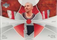 2007 Upper Deck Exquisite Collection Triple Patches #JK Jason Kidd Basketball Card